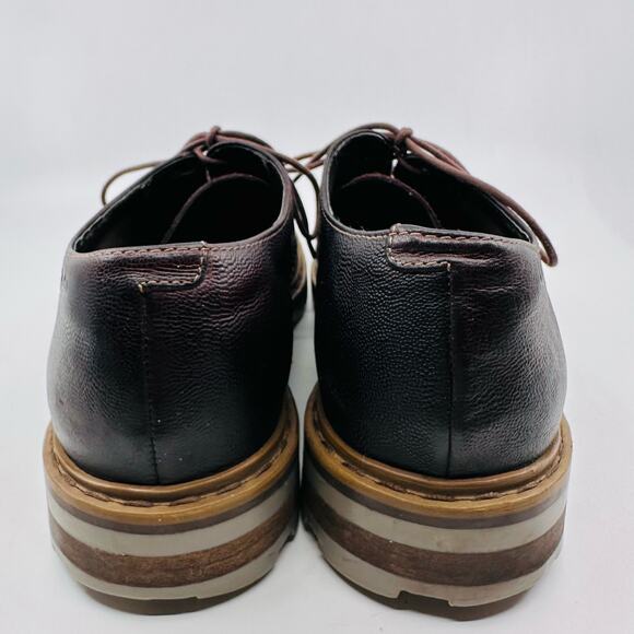 Clarks Mens Leather Upper Wingtip Dress Shoes Brown US 9.5 Lace-Up Office Formal - Picture 6 of 16